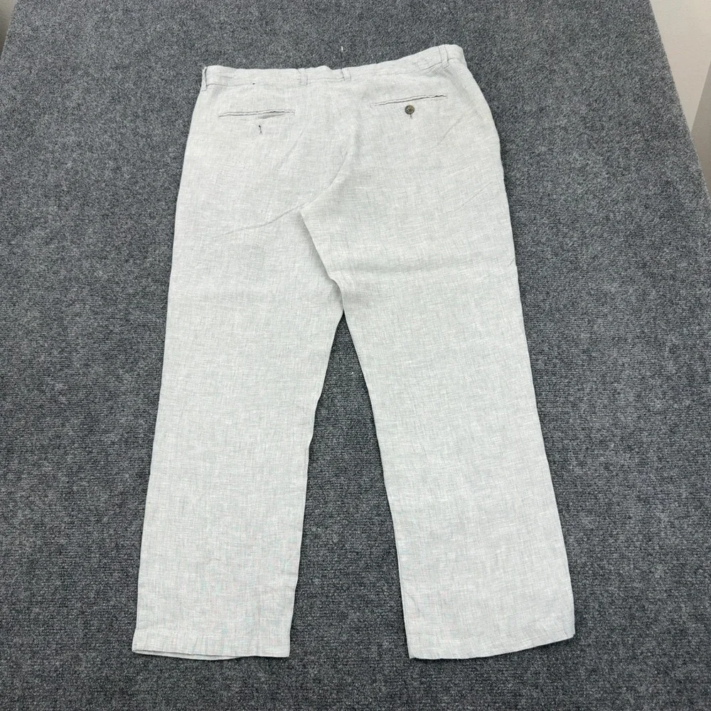 Club Room Pants Mens 36x30 Grey Linen Luxury Casual Summer Beach Style